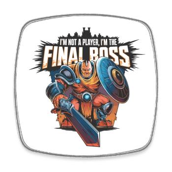 I'm the FinalBoss – Powerful Character - Square fridge magnet - white - Front