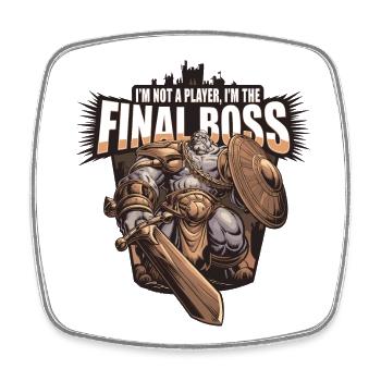 I'm the FinalBoss – Powerful Character - Square fridge magnet - white - Front