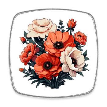 Fleurs pour la fête des mères pour la journée spéciale - Magnet carré - blanc - Devant