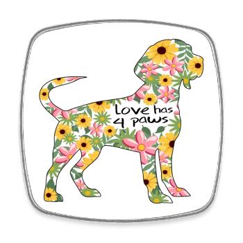 Beagle chien chien dictons chien maman chien propriétaire de chien - Magnet carré - blanc - Devant