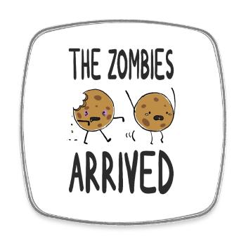 Cute Zombie Cookie Funny Gift Halloween - Square fridge magnet - white - Front