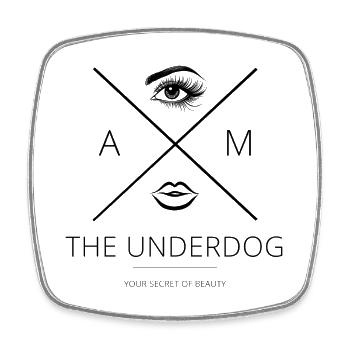 AM The Underdog - YOUR SECRET OF BEAUTY - Viereckiger Kühlschrankmagnet - Weiß - Vorne