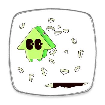 GOING UP - Square fridge magnet - white - Front