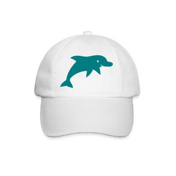 delphins - Baseballkappe - Weiß/Weiß - Vorne