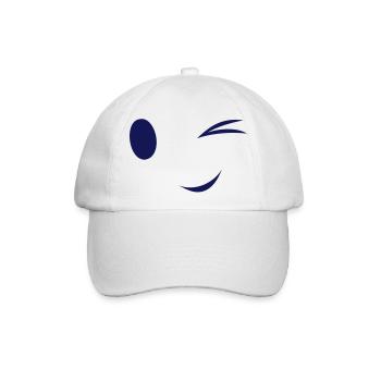Augen zwinkern - Baseballkappe - Weiß/Weiß - Vorne