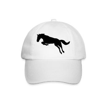 Pferd, Horse - Baseballkappe - Weiß/Weiß - Vorne