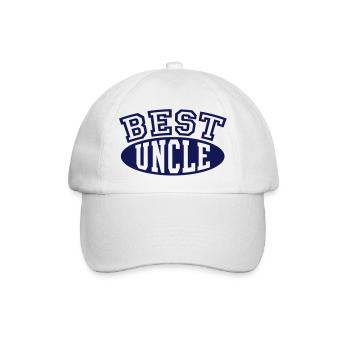 BEST UNCLE - Baseballkappe - Weiß/Weiß - Vorne