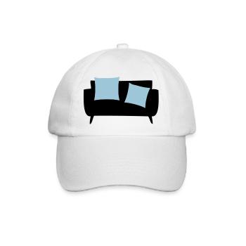 Schlafsofa & Kissen - Baseballkappe - Weiß/Weiß - Vorne