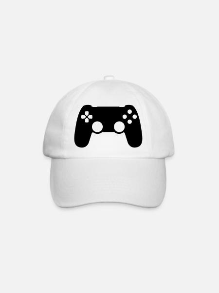 Gamepad - Baseballkappe - Weiß/Weiß