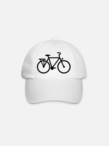Fahrrad - Baseballkappe - Weiß/Weiß