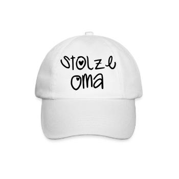 Stolze Oma - Baseballkappe - Weiß/Weiß - Vorne