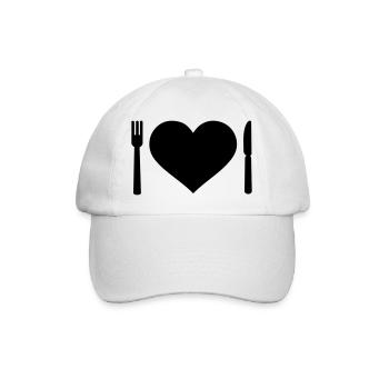 Besteck - Baseballkappe - Weiß/Weiß - Vorne