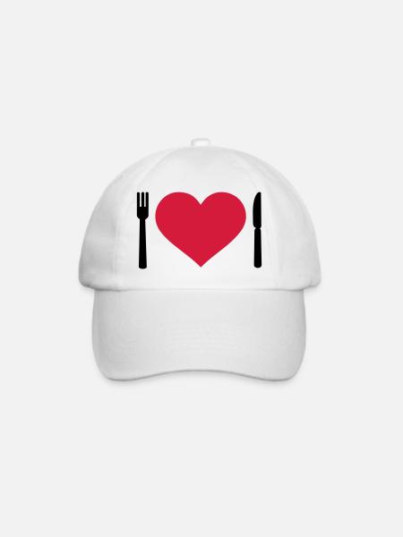 Besteck - Baseballkappe - Weiß/Weiß