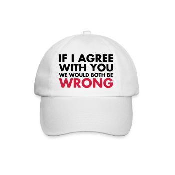 Funny - Baseballkappe - Weiß/Weiß - Vorne