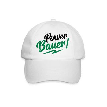 bauer power - Baseballkappe - Weiß/Weiß - Vorne