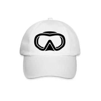 freediving logo - Baseballkappe - Weiß/Weiß - Vorne