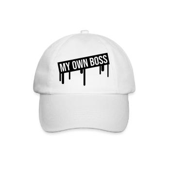 My Own Boss - Baseballkappe - Weiß/Weiß - Vorne