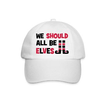 Elfen - Baseballkappe - Weiß/Weiß - Vorne