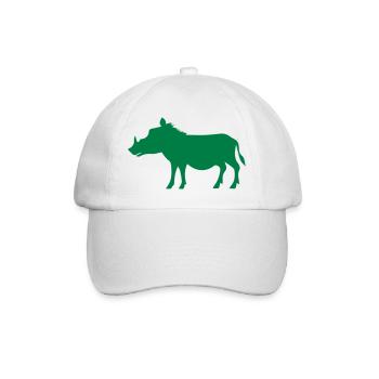 Wildschwein - Baseballkappe - Weiß/Weiß - Vorne