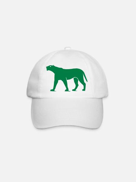 panther animal - Baseballkappe - Weiß/Weiß