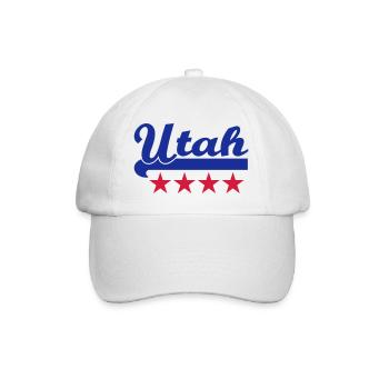 utah - Baseballkappe - Weiß/Weiß - Vorne