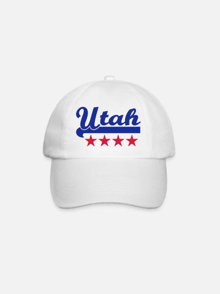 utah - Baseballkappe - Weiß/Weiß