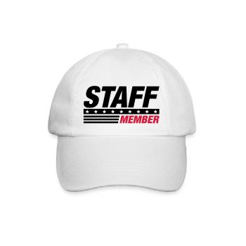 staff - Baseballkappe - Weiß/Weiß - Vorne