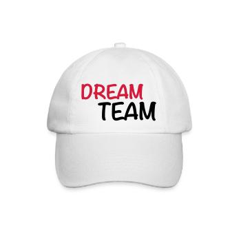 Dream Team - Baseballkappe - Weiß/Weiß - Vorne