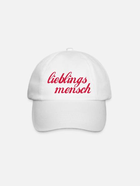 lieblingsmensch - Baseballkappe - Weiß/Weiß
