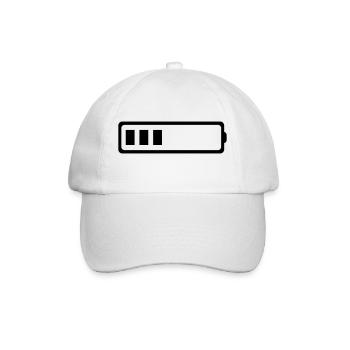 3-BATTERIE - Baseballkappe - Weiß/Weiß - Vorne