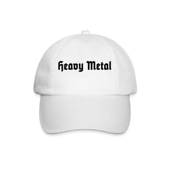 Heavy Metal - Baseballkappe - Weiß/Weiß - Vorne