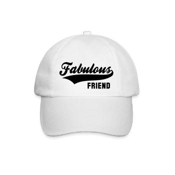 Fabulous FRIEND - Baseballkappe - Weiß/Weiß - Vorne