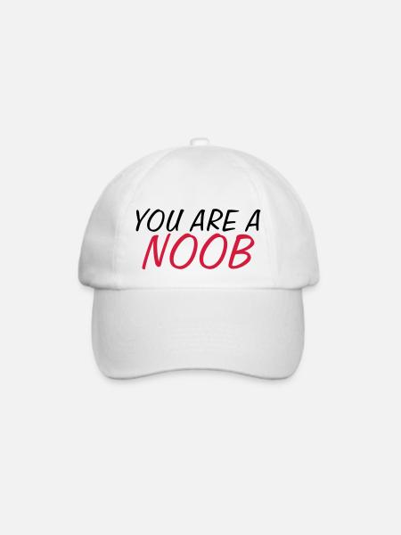 Geek - Baseballkappe - Weiß/Weiß