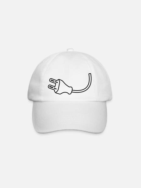 Plug - Baseballkappe - Weiß/Weiß