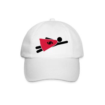 Super Hero - Baseballkappe - Weiß/Weiß - Vorne