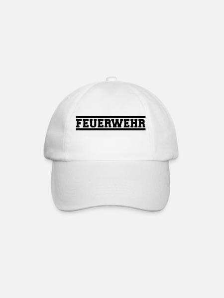 Feuerwehr - Baseballkappe - Weiß/Weiß