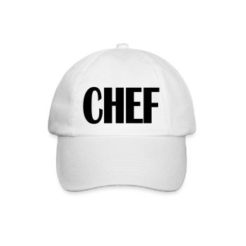 Chef - Baseballkappe - Weiß/Weiß - Vorne