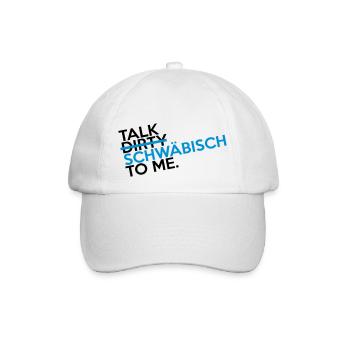 talk_swaebisch_2c - Baseballkappe - Weiß/Weiß - Vorne