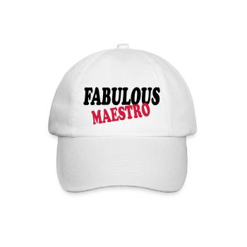 Fabulous maestro 111 - Baseballkappe - Weiß/Weiß - Vorne