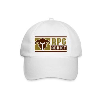 RPG Addict - Baseballkappe - Weiß/Weiß - Vorne