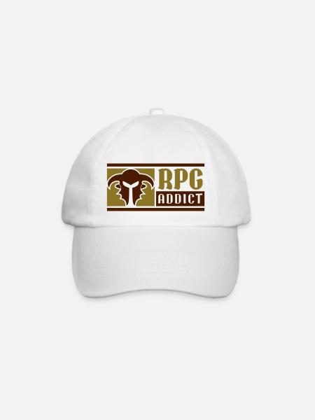 RPG Addict - Baseballkappe - Weiß/Weiß