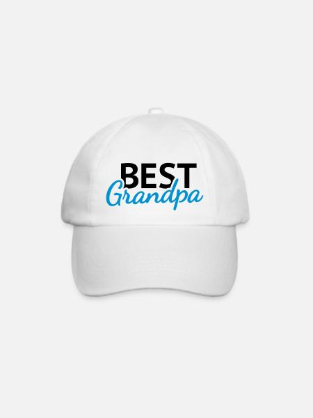Best Grandpa - Baseballkappe - Weiß/Weiß