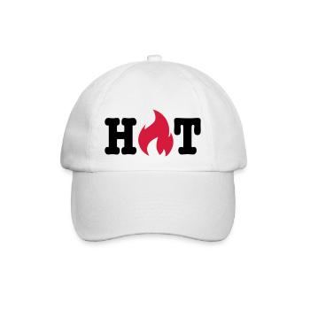 hot - Baseballkappe - Weiß/Weiß - Vorne