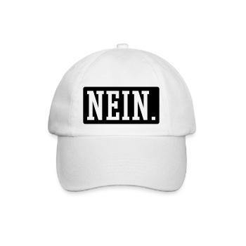 Nein - Baseballkappe - Weiß/Weiß - Vorne