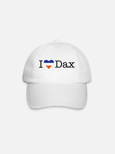 I love Dax - Baseballkappe - Weiß/Weiß