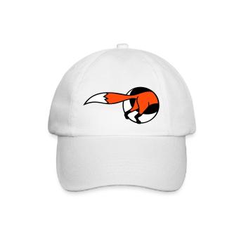 Fuchs Loch Hinterteil Hinten Fuchsbau hinein gehen - Baseballkappe - Weiß/Weiß - Vorne