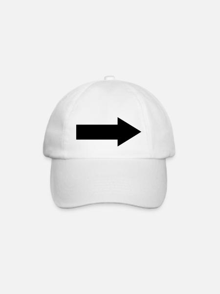 Pfeil - Baseballkappe - Weiß/Weiß