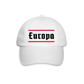 Europa - Baseballkappe - Weiß/Weiß - Vorne