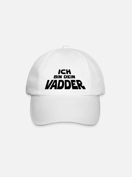 Ich bin dein Vadder - Baseballkappe - Weiß/Weiß