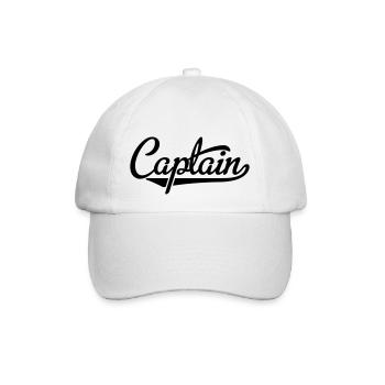 Captain - Baseballkappe - Weiß/Weiß - Vorne